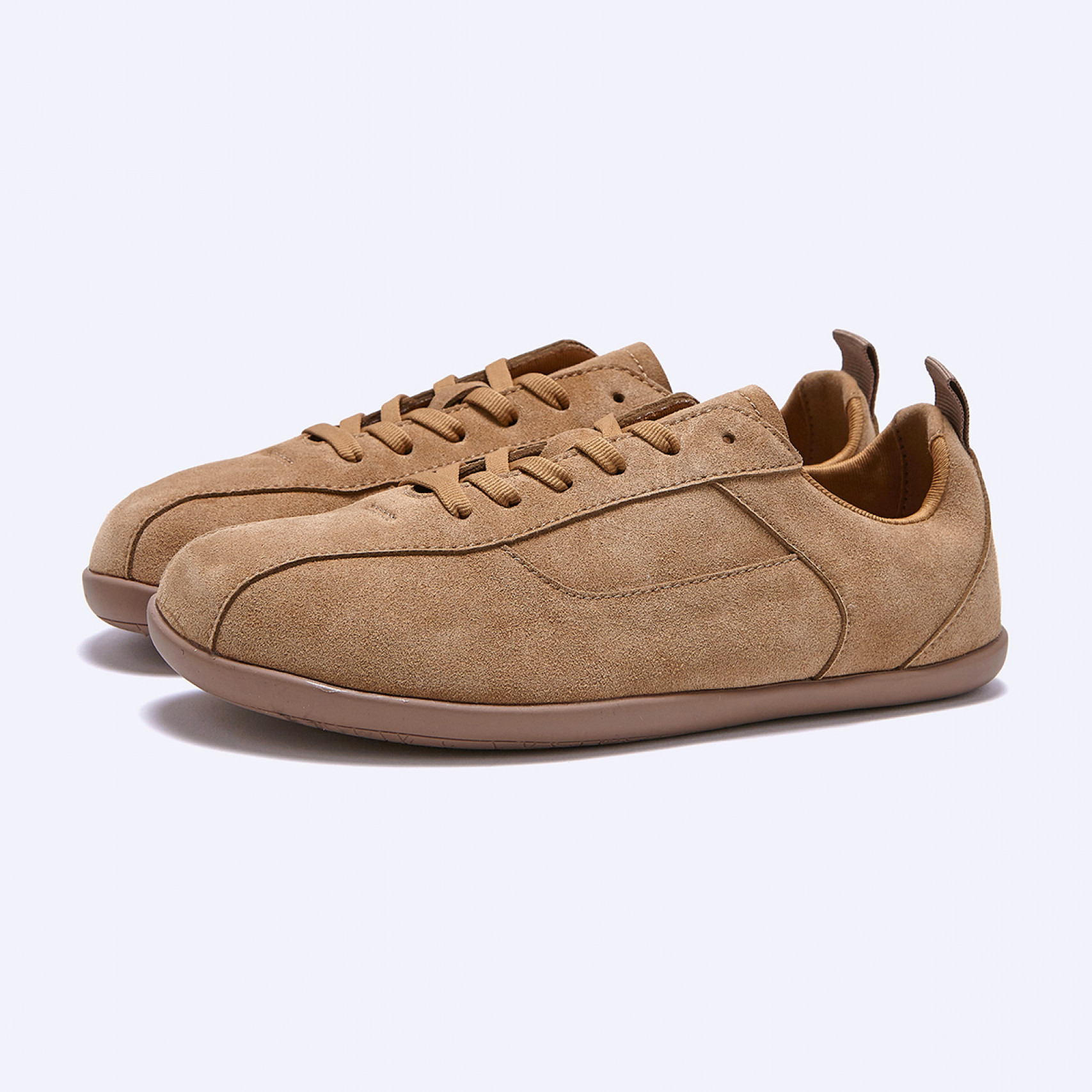 (1/30 예약발송) 툴레아 플랫 스니커즈 스웨이드 카멜 / FLOTGA1W23