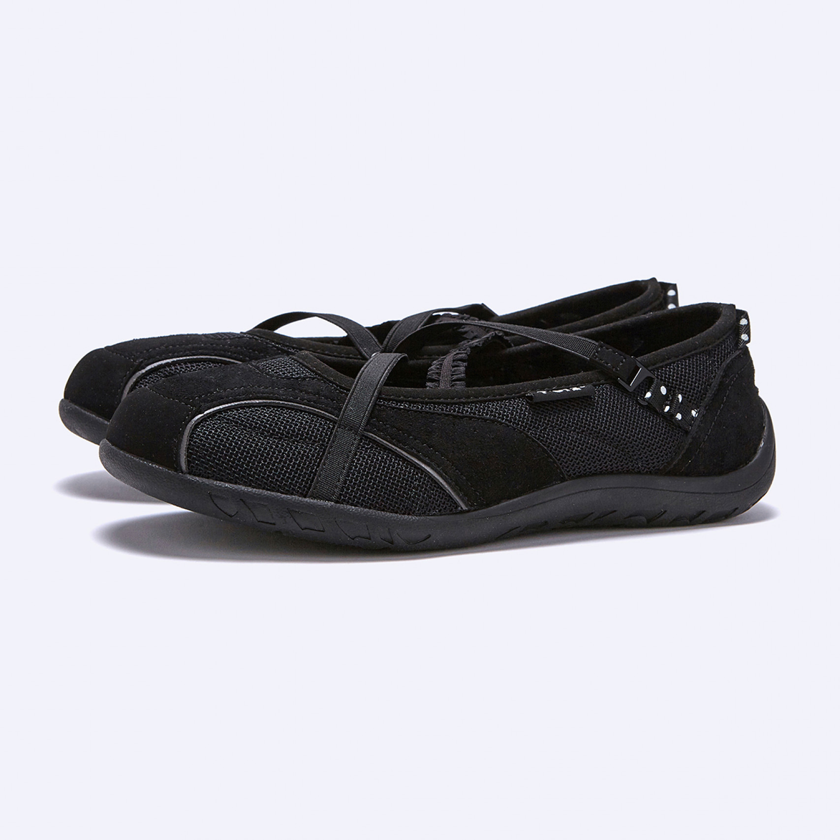 로마리 밴딩 스웨이드 도트 블랙 / FLOTGA1W81