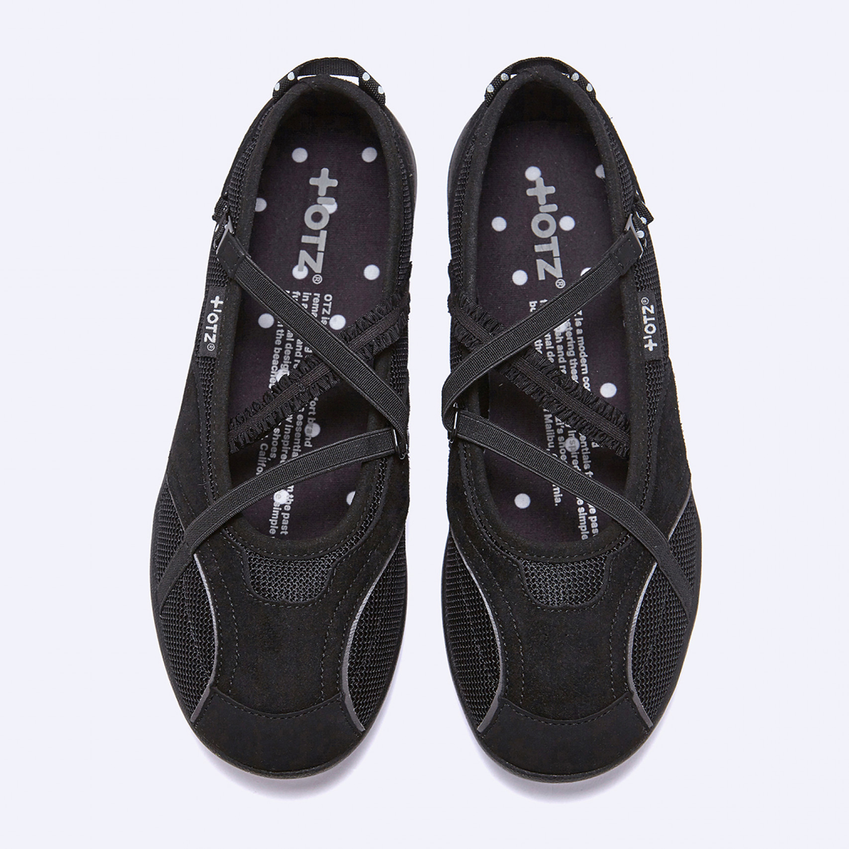 로마리 밴딩 스웨이드 도트 블랙 / FLOTGA1W81