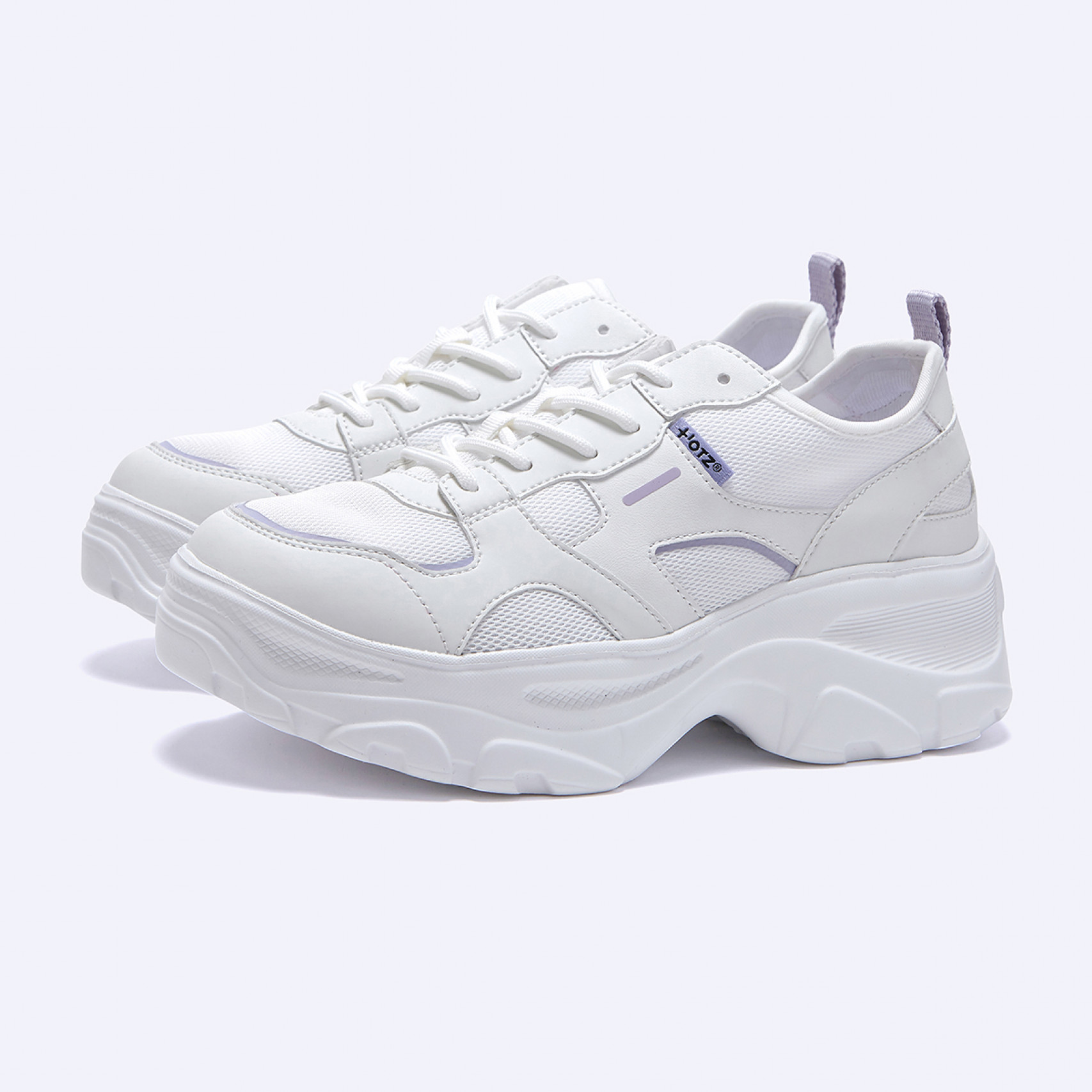 로미타 플랫폼 스니커즈 메쉬 화이트 / FLOTGA0W03