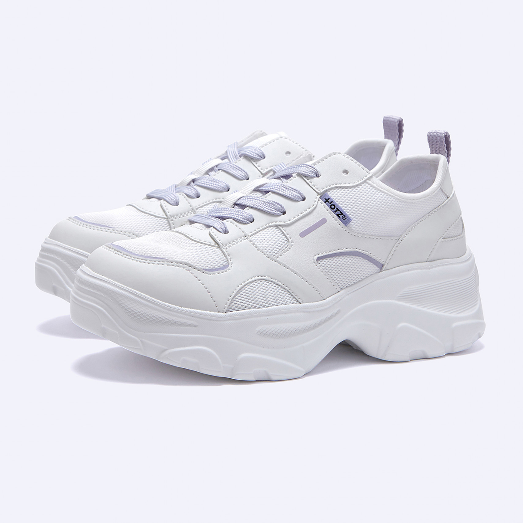 로미타 플랫폼 스니커즈 메쉬 화이트 / FLOTGA0W03