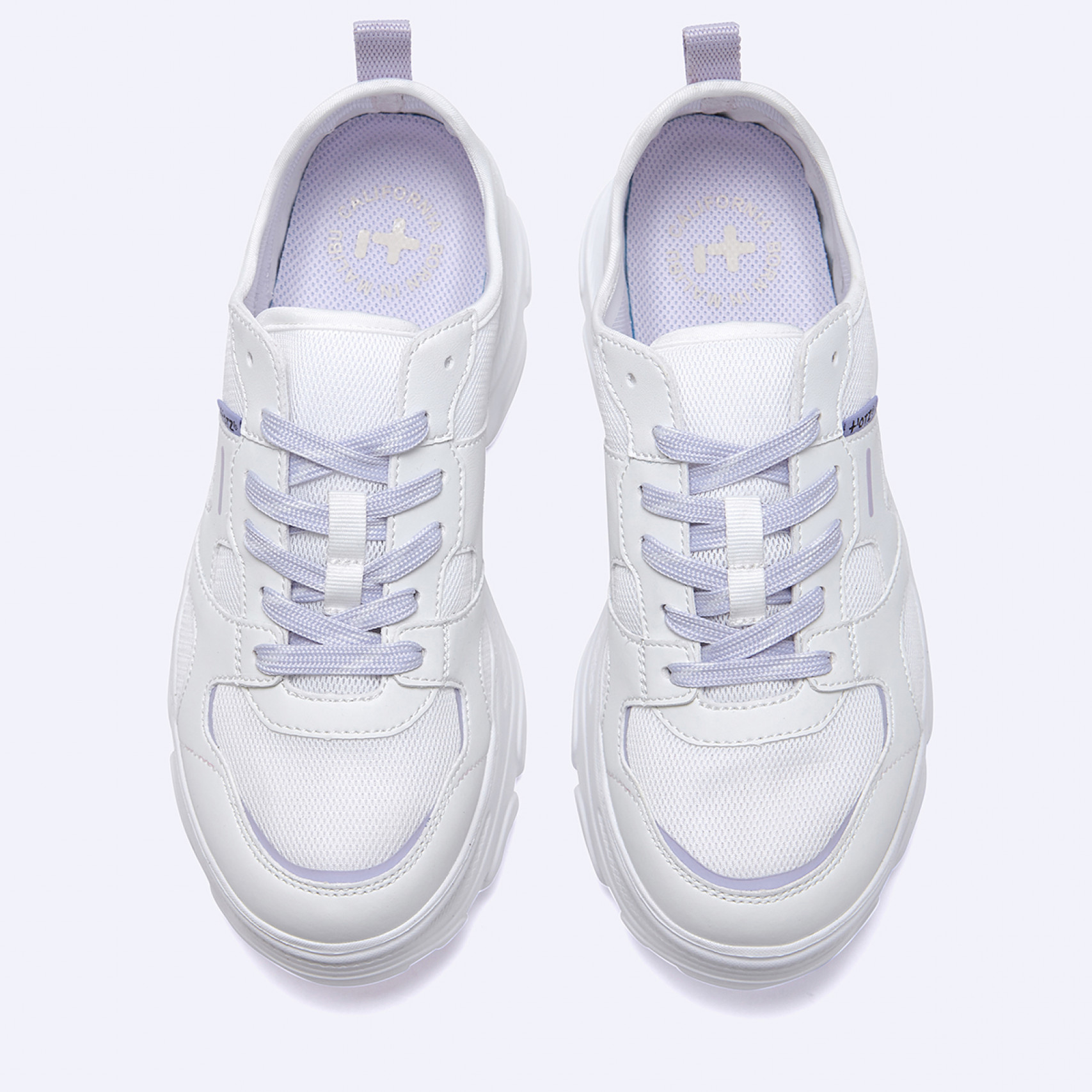 로미타 플랫폼 스니커즈 메쉬 화이트 / FLOTGA0W03