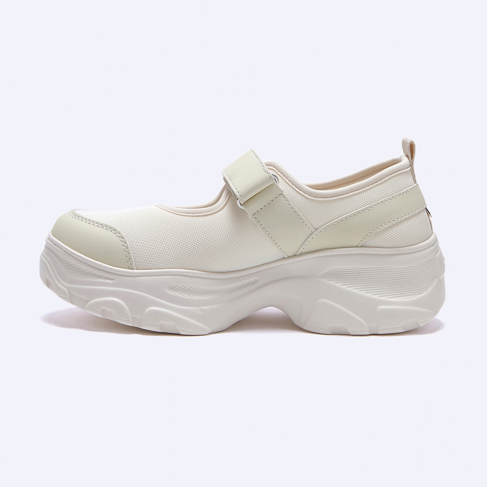 로미타 플랫폼 벨크로 스니커즈 화이트 / FLOTGA1W38