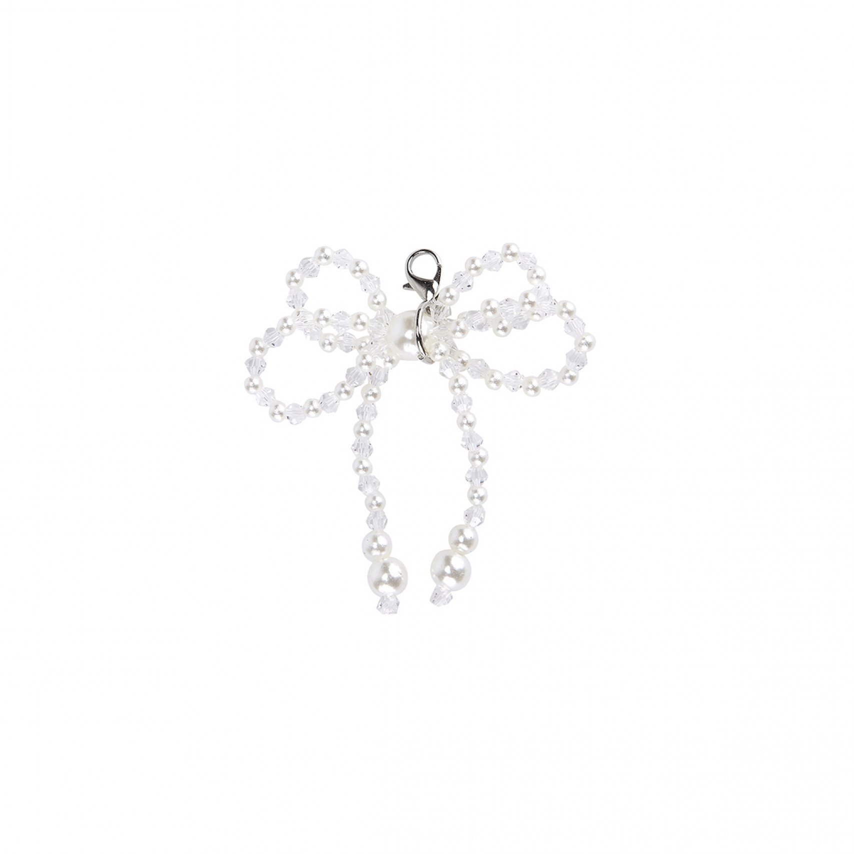 비즈 더블 리본 참 아이보리 / FLOTGA3A12