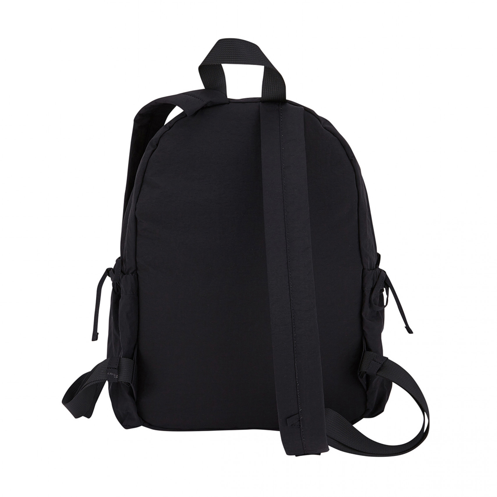 미니 리본 포켓 백팩 블랙