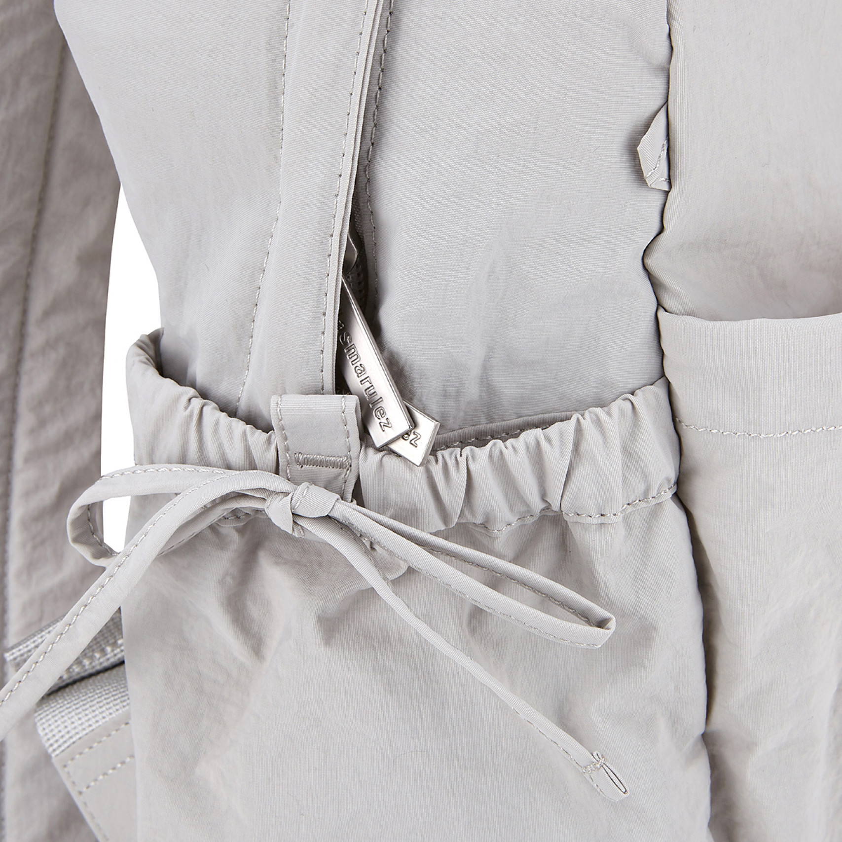 미니 리본 포켓 백팩 라이트 그레이