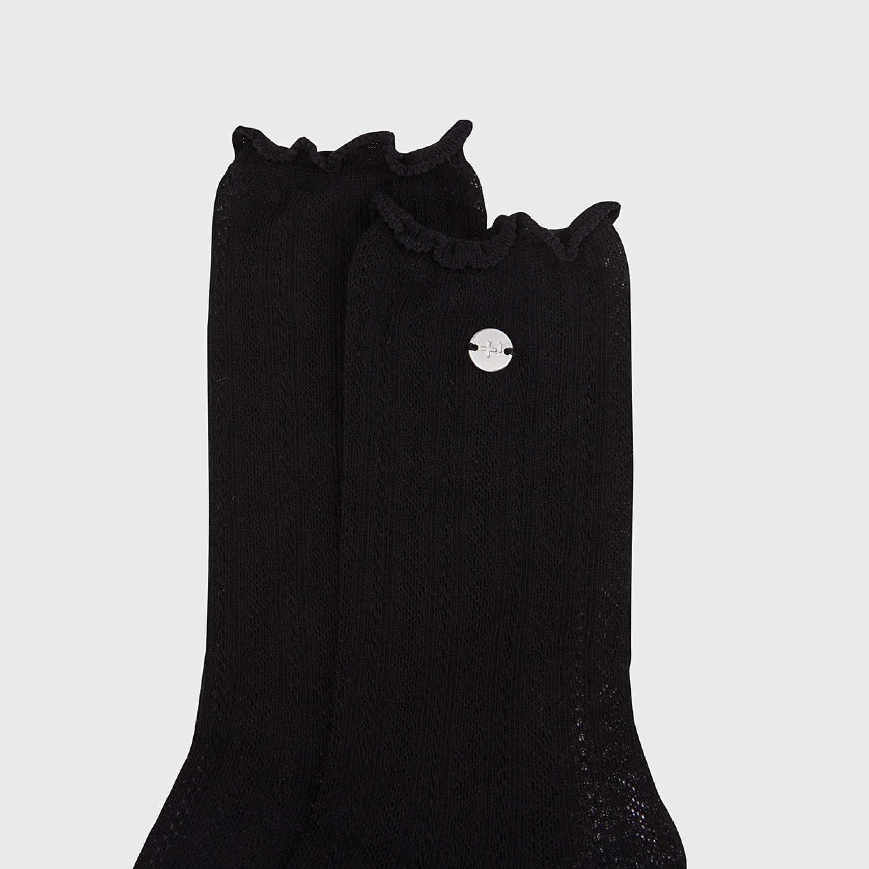 패턴 시스루 삭스 블랙 / FLOTGA2L20