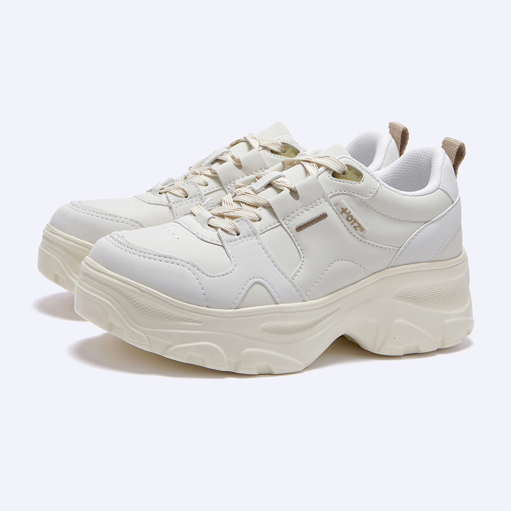 로미타 플랫폼 스니커즈 아이보리 / FLOTGA0W01