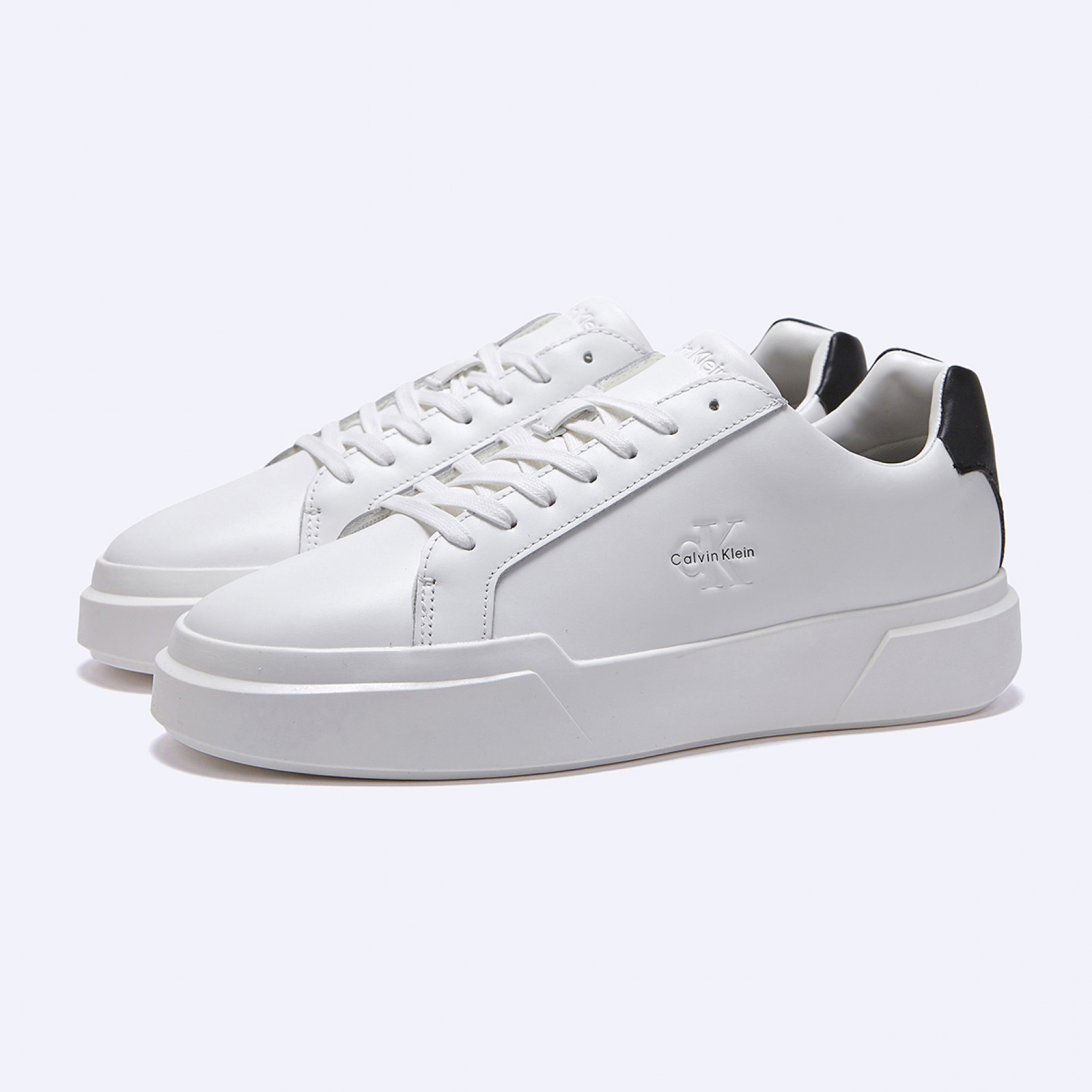 애비뉴 청키 레더 레이스업 컵솔 스니커즈 남성 / YM01344-06X