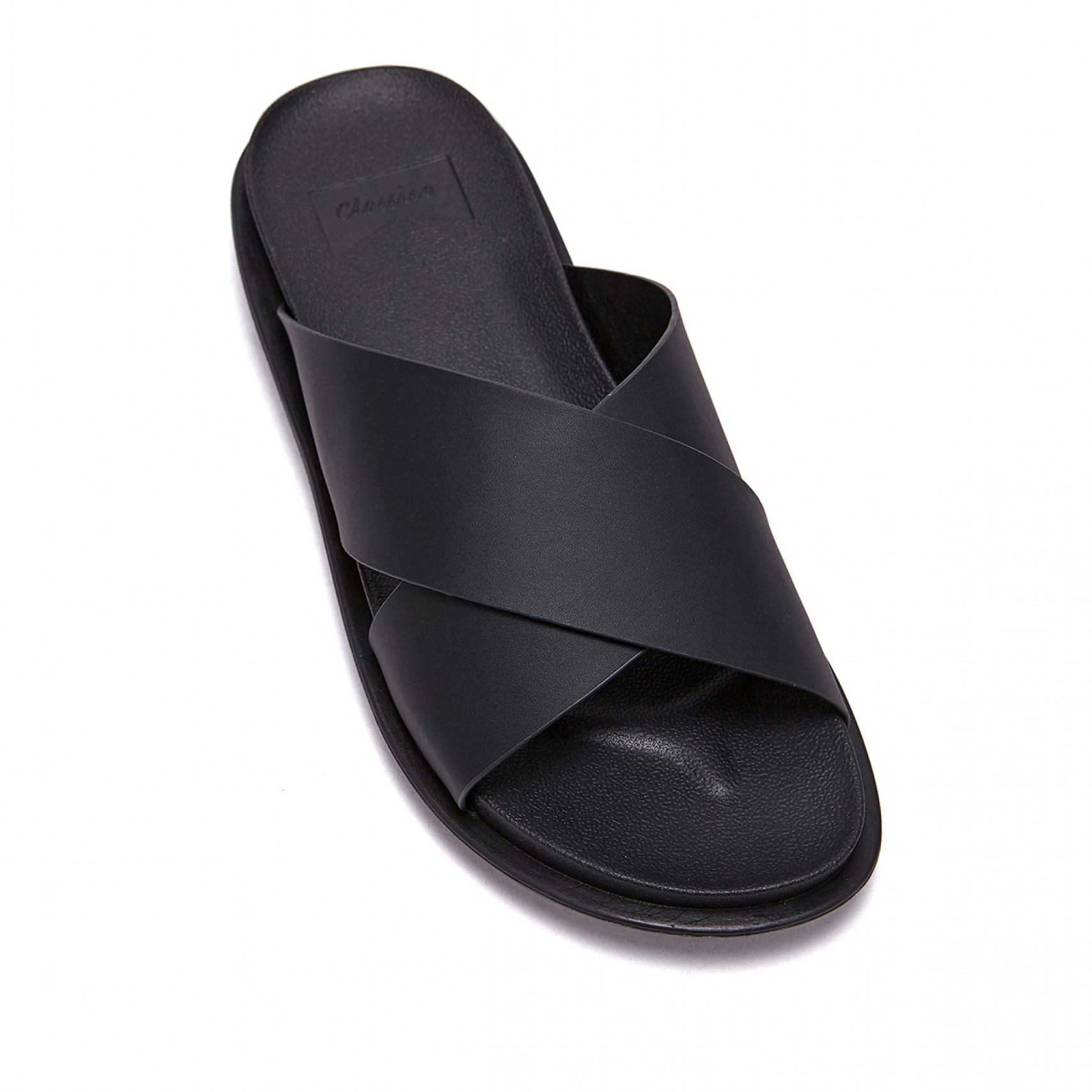 Leather X Strap Slide