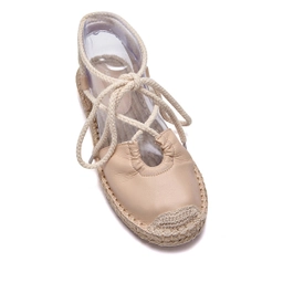 espadrille ribbon sandal