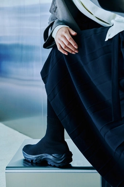 시티트레커 니트삭스 부츠 올블랙 City Trekker Knit Socks Boots