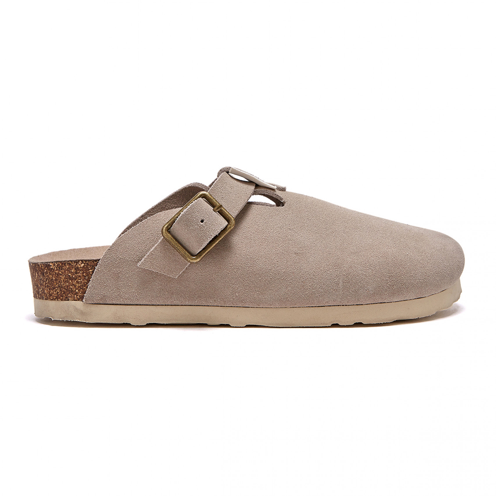 Glenn Suede Clog_Ivory