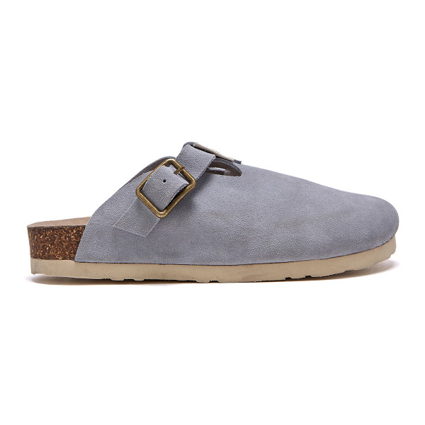 Glenn Suede Clog Wmns_Light Blue