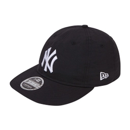 나일론 트랙 뉴욕 양키스 레트로 크라운 스트랩백 블랙