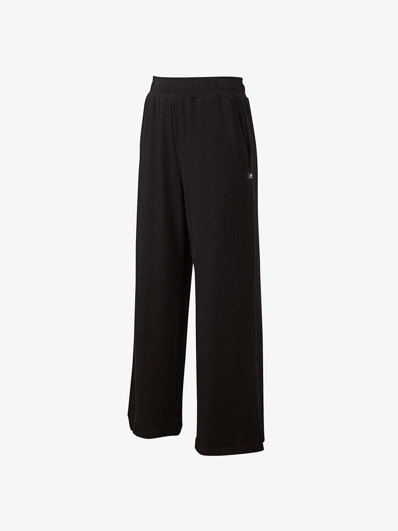 NBMLC2W552 / WOMEN 골지 와이드 팬츠 (BLACK)