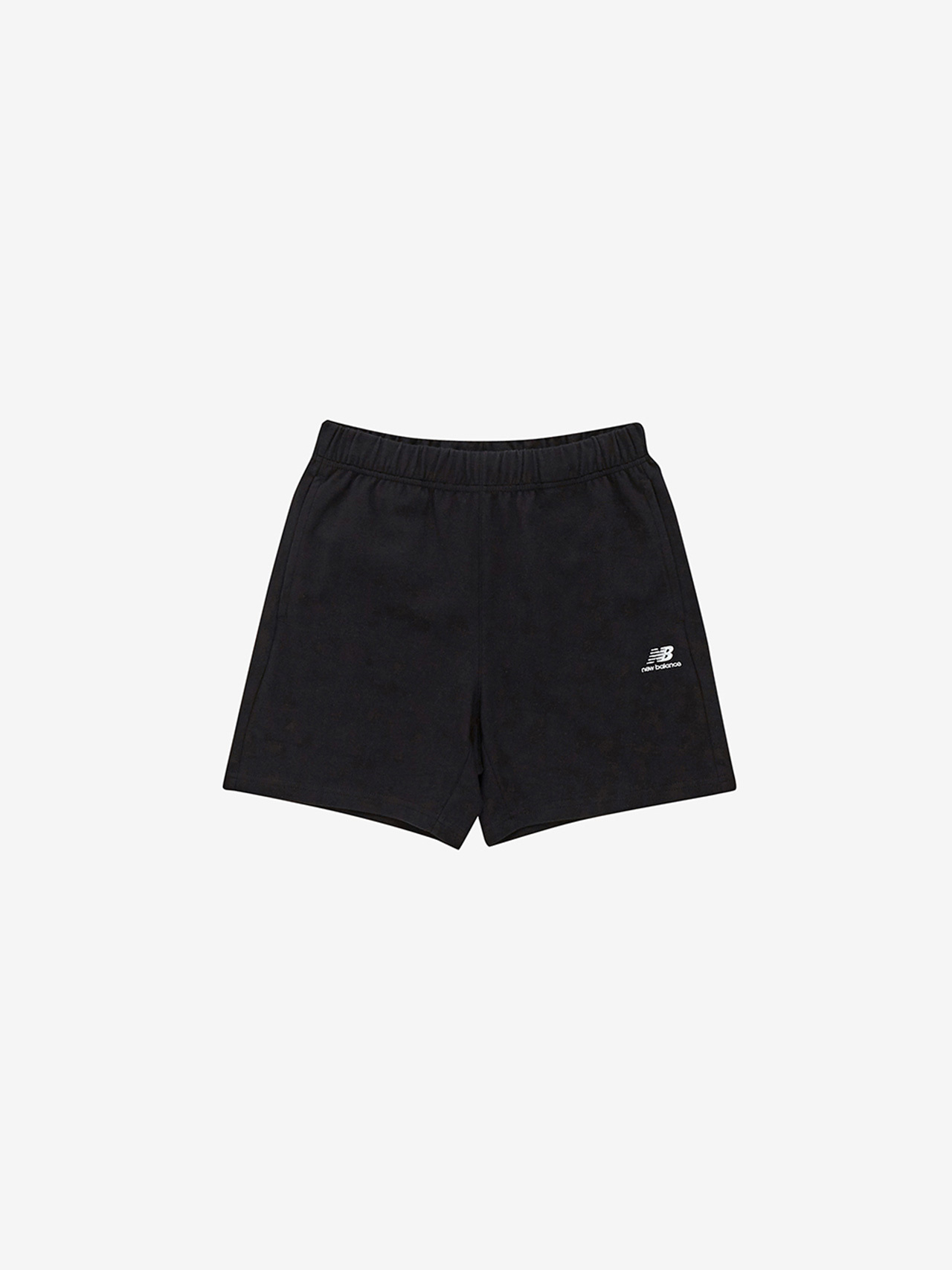 NBNVC21023 / WOMEN 에센셜 싱글메쉬 4.5부 반바지 (BLACK)