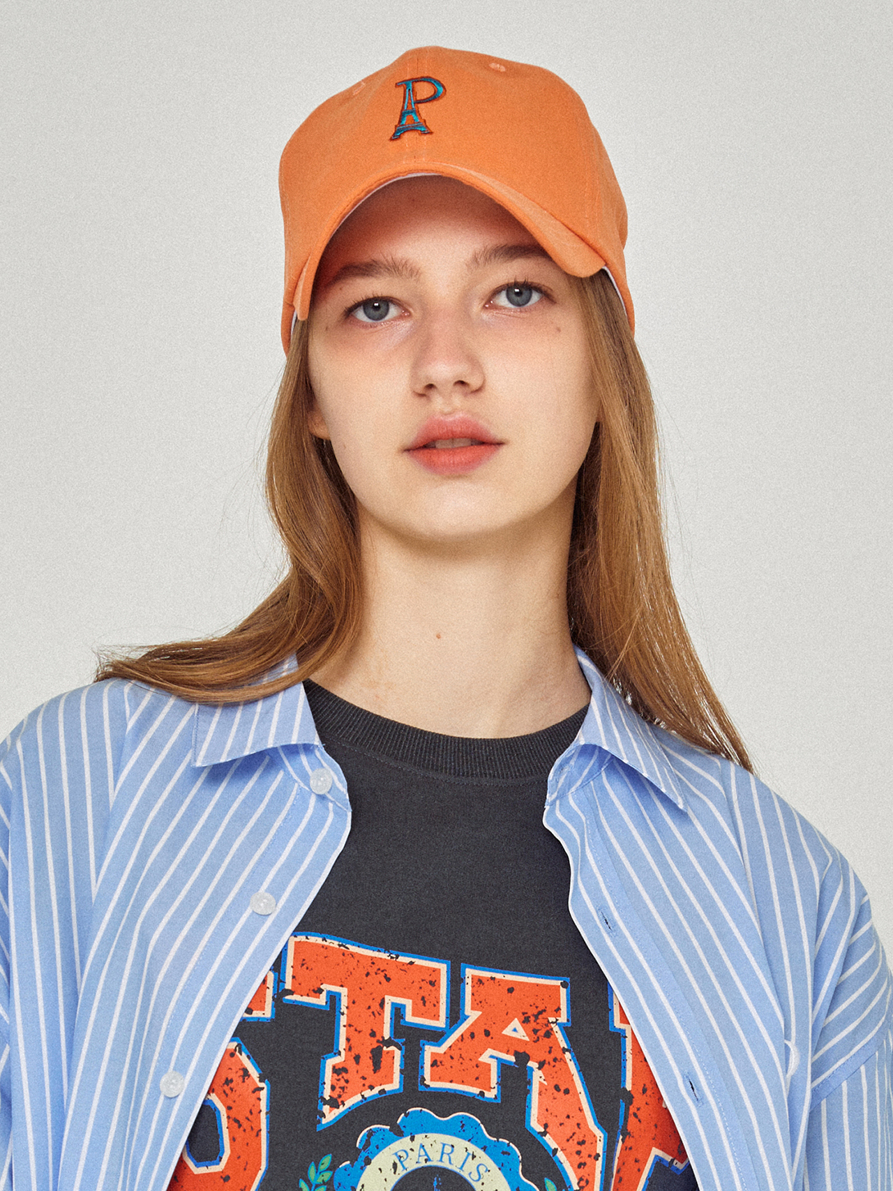 (UNI) Boulogne Base Cap 2_Orange