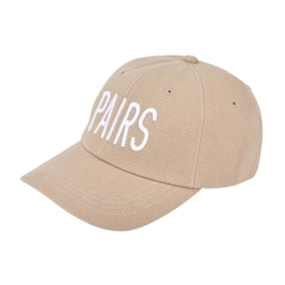 PAIRS CASUAL WEAR LOGO CAP BEIGE
