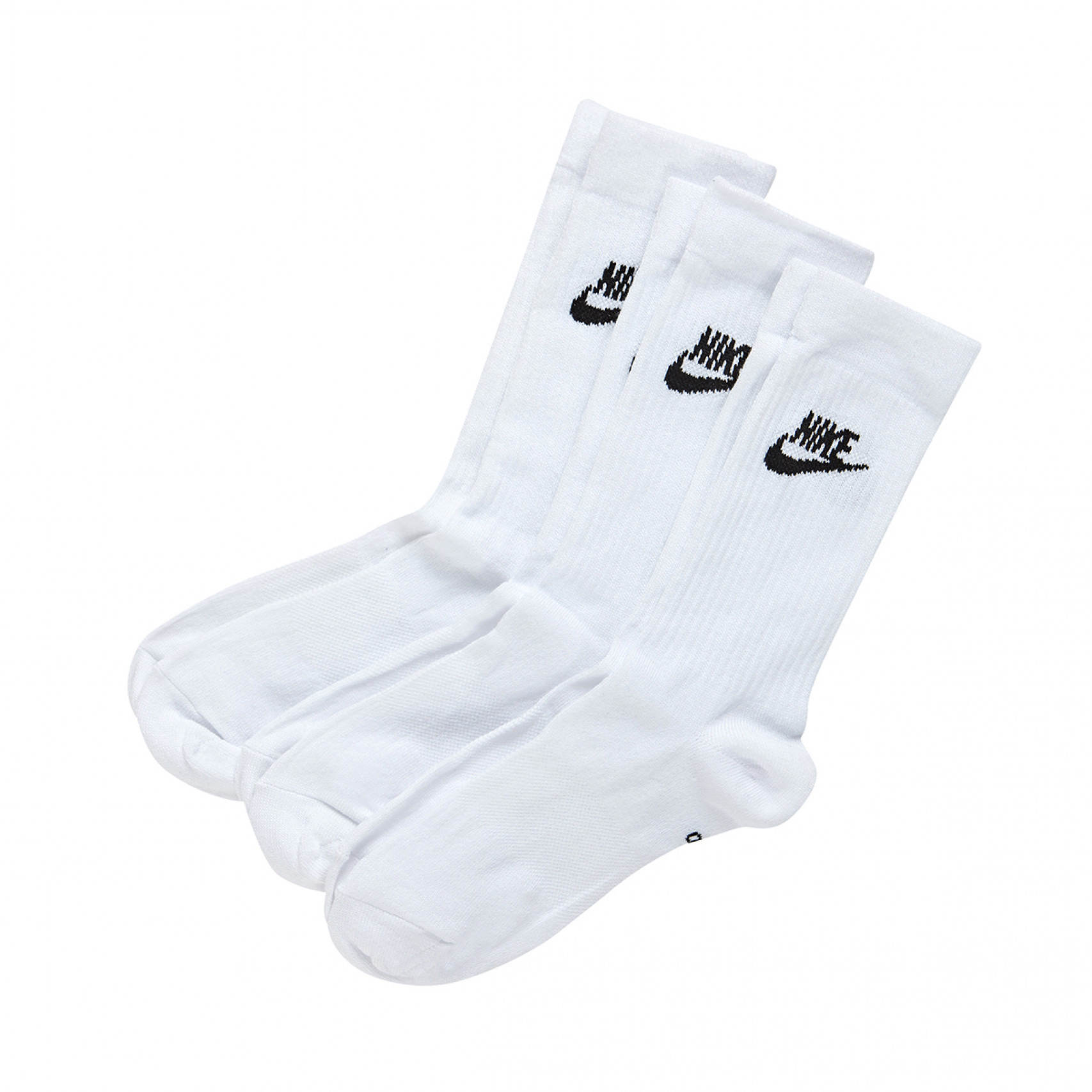 에브리데이 에센셜 크루 삭스 화이트 3PK / DX5025-100