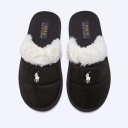 켈시 스커프 양털 슬리퍼 블랙 / RF103567W