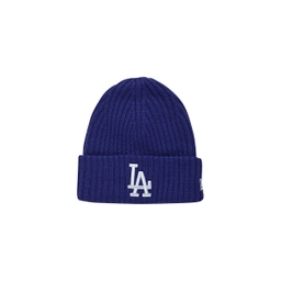 MLB 니트 립 LA 다저스 커프 비니 로얄 블루 / 12866293