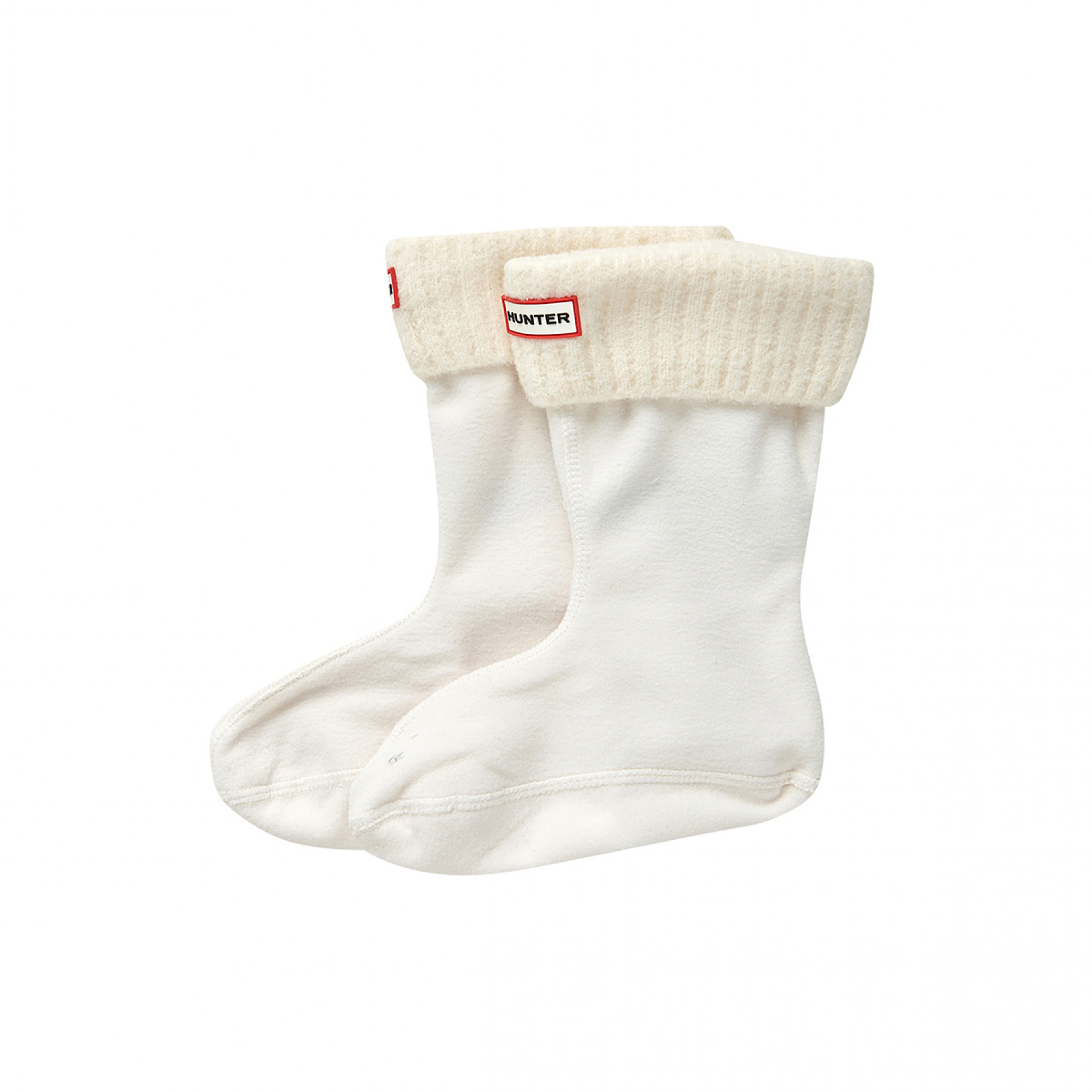 헌터 리시클레드 나일론 블렌드 커프 쇼트 부츠 삭스 화이트 / UAS3501RNB-HWT