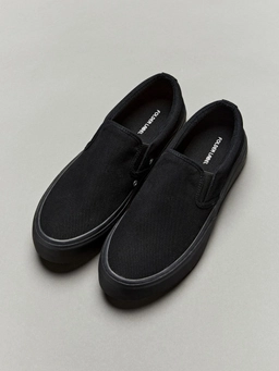 Soil 벌커나이즈드 슬립온 올블랙 / FLFDDA1U03