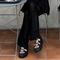 나틸라 블랙 샌들 / 24641001