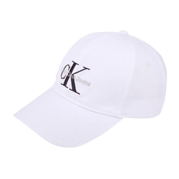 화이트 CKJ 모노그램 엠브로이더리 볼캡 / HX0263391