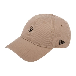 MLB 워시드 미니 로고 뉴욕 양키스 언스트럭쳐 볼캡 카멜 / 12836200