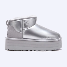 울트라 미니 플랫폼 하이 샤인 W 실버 / 1144048-SLVR