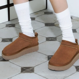 벌루니 플랫폼 슬립온 카멜 / FLOTDF4W15