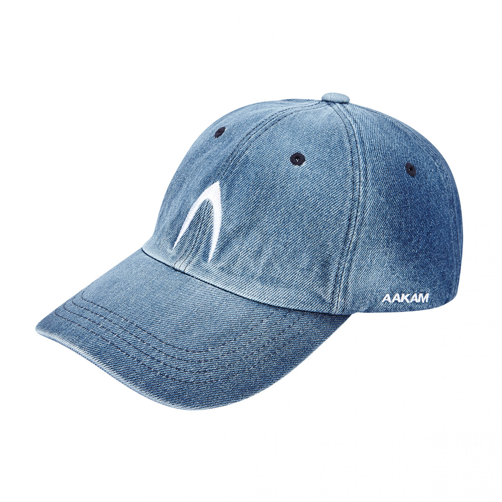 AAKAM Washed Denim Ball Cap , 10049620000 DA4H Washed Denim