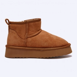 시어링 부츠 울트라 미니 플랫폼 브라운 여성 / FLFDEA4W08