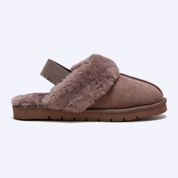 시어링 슬리퍼 슬링백 그레이 여성 / FLFDEA4W02