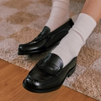 남성용 PU 페니로퍼 HS-6550 BLACK