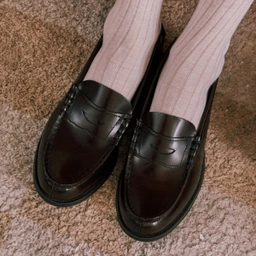 여성용 소가죽 페니로퍼 HS-304 BROWN