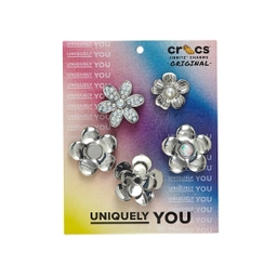 모노크롬 실버 플라워 5개 세트 / 10013258