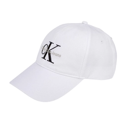 CKJ 모노그램 엠브로이더리 볼캡 화이트 / HX0263391