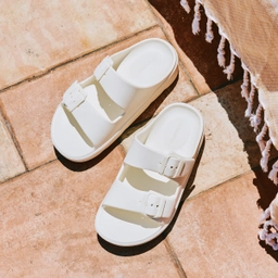 D Basic 쿠션 더블 슬라이드 화이트 / FLFDES2U21