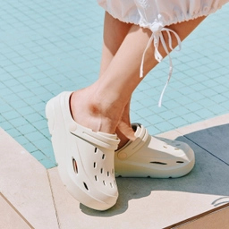 D Basic 쿠션 클로그 아이보리 / FLFDES2U52