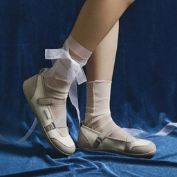 툴레아 밴딩 플랫 슈즈 아이보리 / FLOTEA2W34