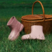 비들 플랫폼 레인부츠 숏 핑크 / FLOTES2W23