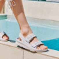 D Basic 쿠션 더블 샌들 라이트 그레이 / FLFDES2U13