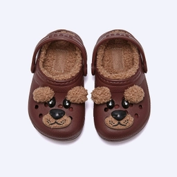 클래식 라인드 브라운베어 클로그 토들러 / 210019-2FL