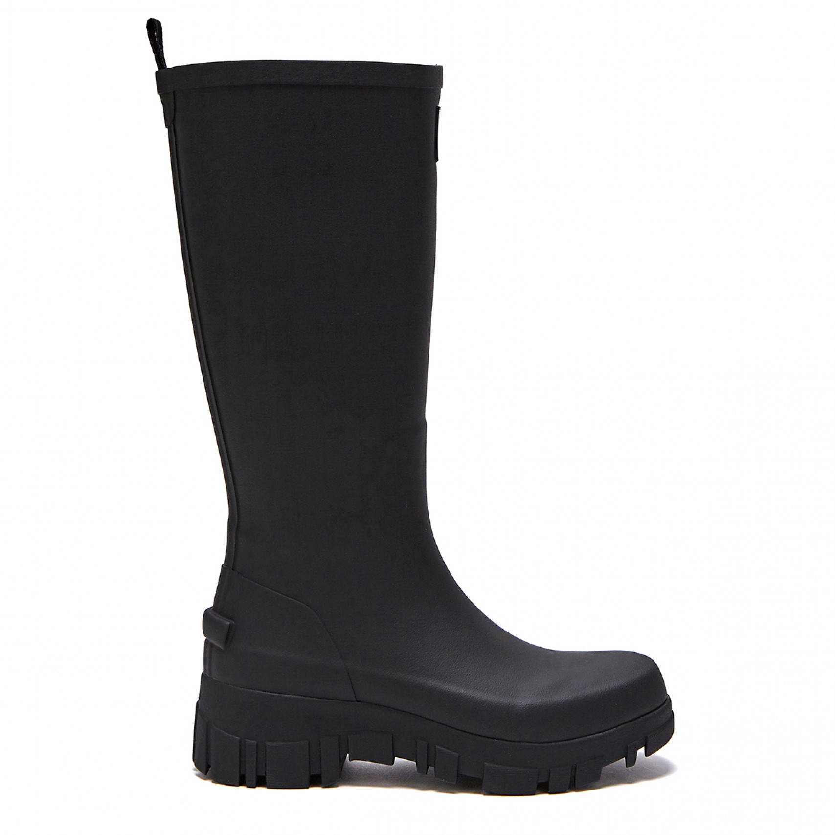 FLATFORM RAIN BOOTS LONG - BLACK