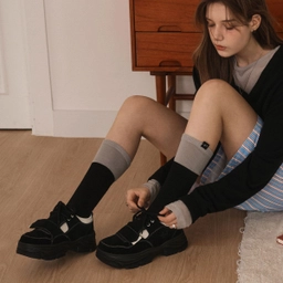 루즈핏 롱 삭스 블랙 / FLOTEA3L05