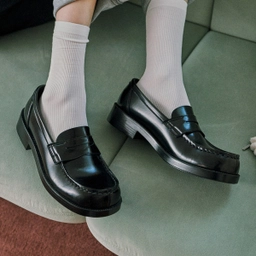 여성용 스퀘어토 페니로퍼 / 4900-BLACK