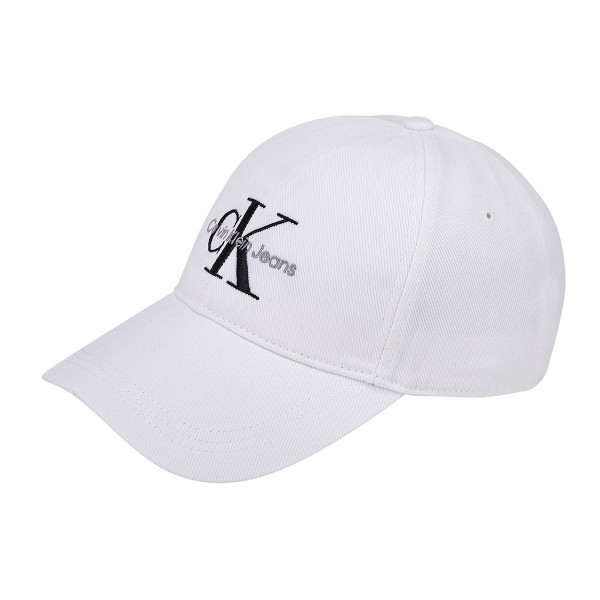 CKJ 모노그램 엠브로이더리 볼캡 화이트 / HX0263391